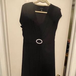 R & M Richards Black Dresses with rhinestone clip.